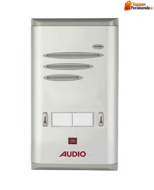 Audio 004849 E02 Basic Serisi Çift Butonlu Zil Paneli 2li